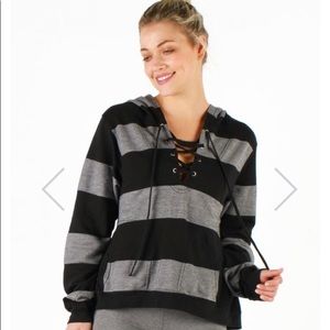 ••
LACE UP MARINER SWEATSHIRT STYLE #BCS15 RAVEN